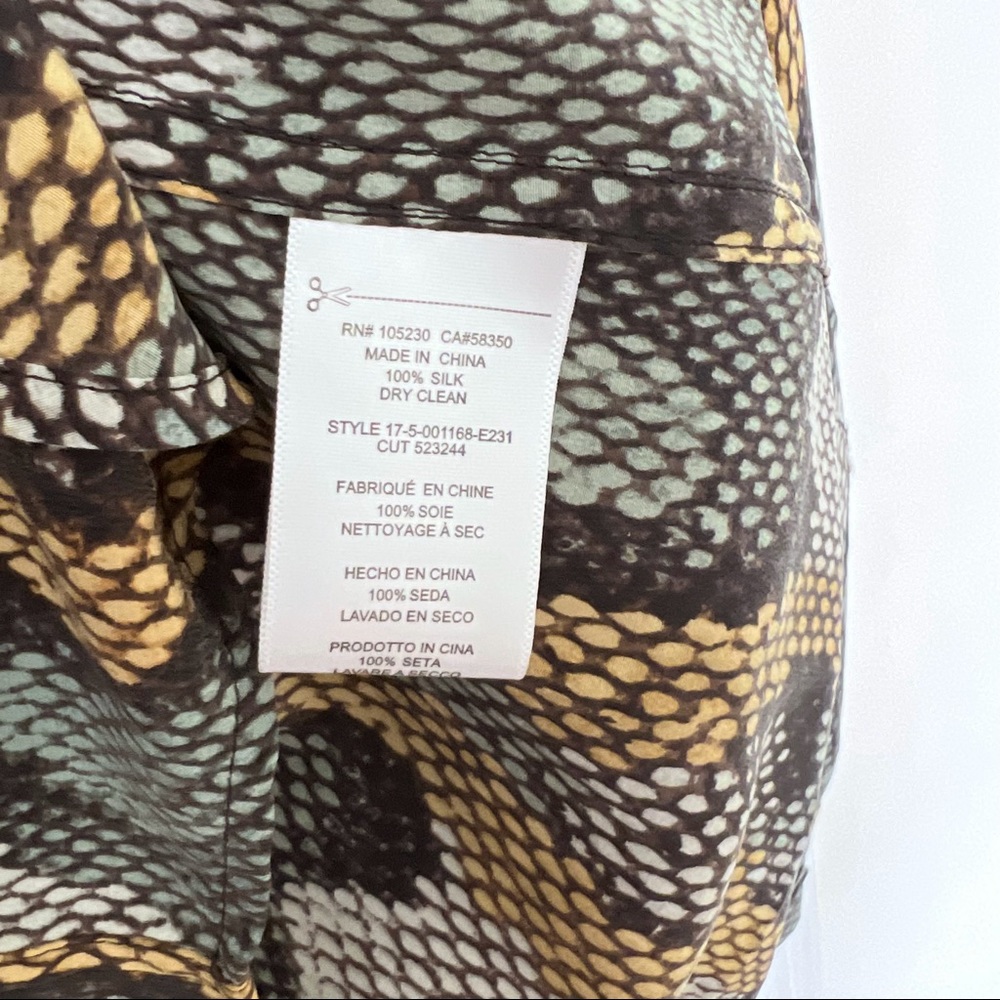 Equipment Slim Signature Blouse Python - image 4